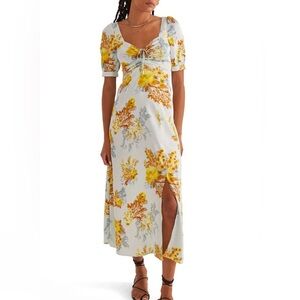 NWT Favorite Daughter The Vineyard Dress in Sky Blue Multi